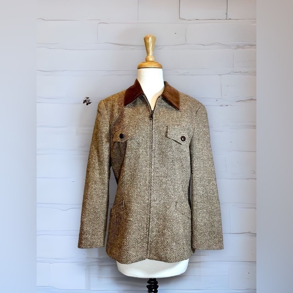 BROWN Wool Blazer by Hillary Hansen - Picture 1 of 16